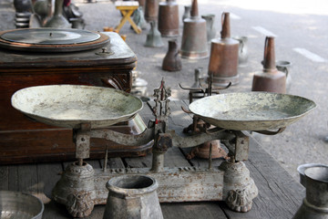 Libra / Antique scales on the market in Tbilisi
