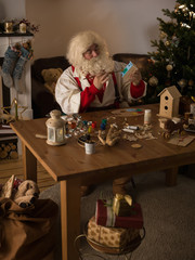 Santa Claus at Home