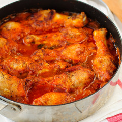 Tomato Chicken and Mushroom Stew