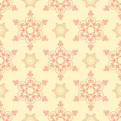 Seamless pattern with snowflakes