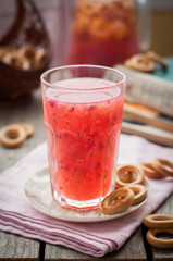 Red Currant and Orange Fool with Cracker Rings