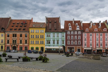 Fototapeta premium market square in Cheb, Czech republic
