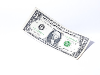 dollar on a white background