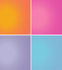 Obraz premium radial light effect gradient in halftone style