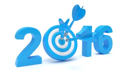 2016 target 3d render illustration