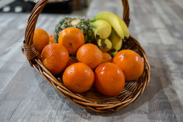 Obstkorb in der Küche
