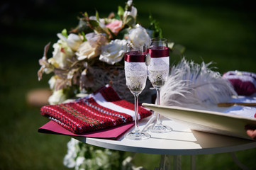 table for wedding ceremony