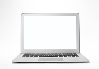 laptop on white background 