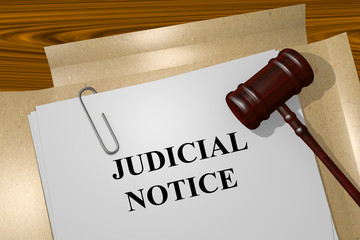 Judicial Notice concept