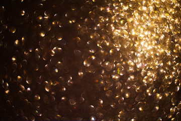 Golden Bokeh Background