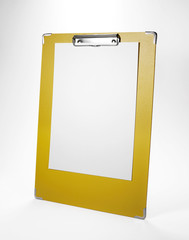 Cortical clip board on white background