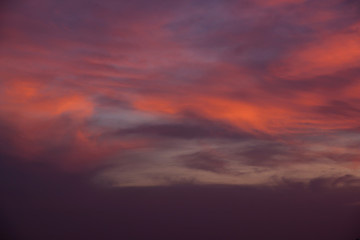 Obraz premium Cloud in twilight rainy season