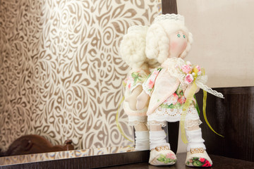 handmade doll with natural hair