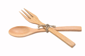 wood spoon and fork
