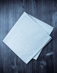 cloth napkin on wood