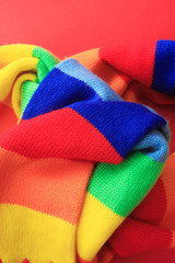 カラフルなマフラー
