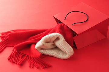 マフラーと帽子