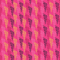 Fototapeta premium Seamless decorative vector background with abstract geometric shapes