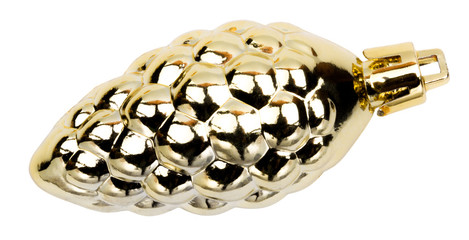 Gold christmas baubles