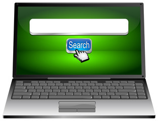 Laptop with internet web search engine