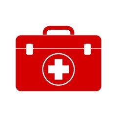 Fototapeta premium Red first aid box