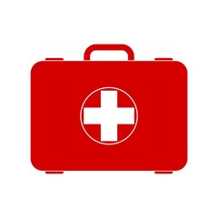 Fototapeta premium Red first aid box