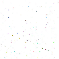 Colorful  Confetti Isolated