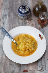 Zuppa indiana Aloo Gobi