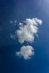 Clear blue sky and cloud