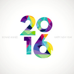 Carte de vœux 2016 polygone