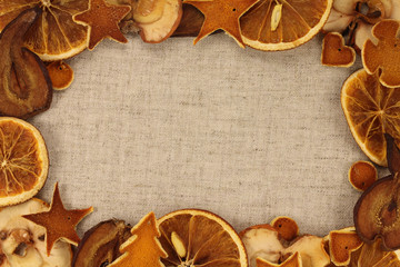 Dried Christmas fruit