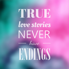 Vector typography on blur background