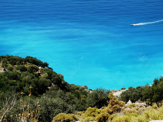 coastline landscape of mediterranean sea turkey