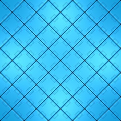 Blue designed floor