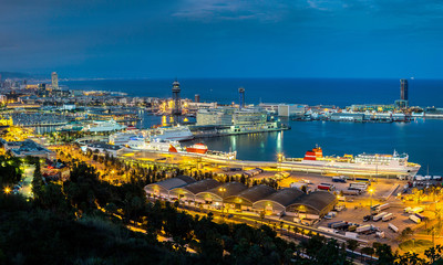 Panoramic view of Barcelona