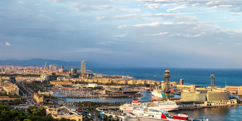 Panoramic view of Barcelona