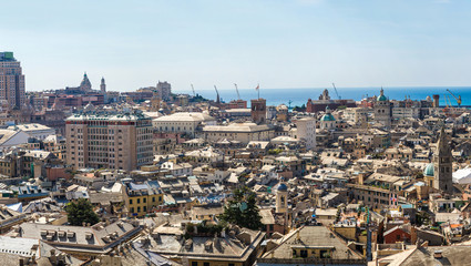 Obraz premium Port of Genoa in Italy