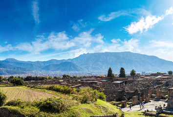 Fototapeta na wymiar Pompeii city