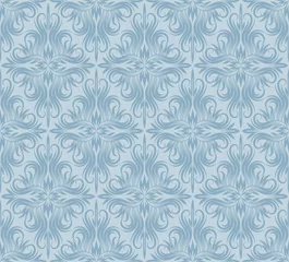 Tafelkleed Damask seamless pattern repeating background © PerepadiaY