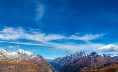 Alps mountain landscape in Switzerland