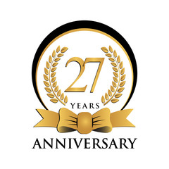 ring black gold anniversary