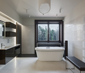 Naklejka na ściany i meble Luxury bathroom interior