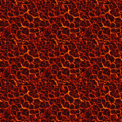 Seamless image of molten magma