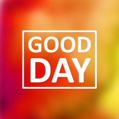 Vector typography on blur background