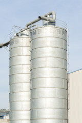Industrial silos in the chemical industry