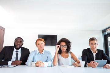Concept for multi ethnic business team