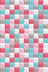 Retro background, pattern square, bright colors, vector background
