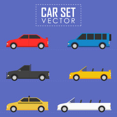Naklejka premium Car vector set