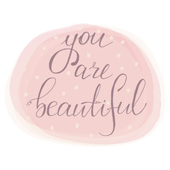 You are beautiful card
