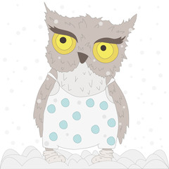 Owl in winter